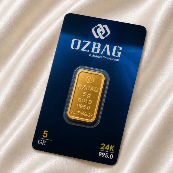 ÖZBAĞ 5 Gr Külçe Altın
