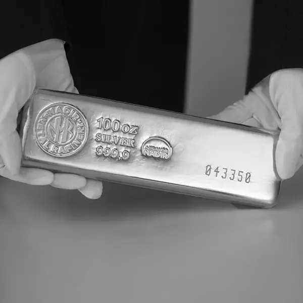 NadirGold 100 Ons 999‚9 Gümüş Külçe