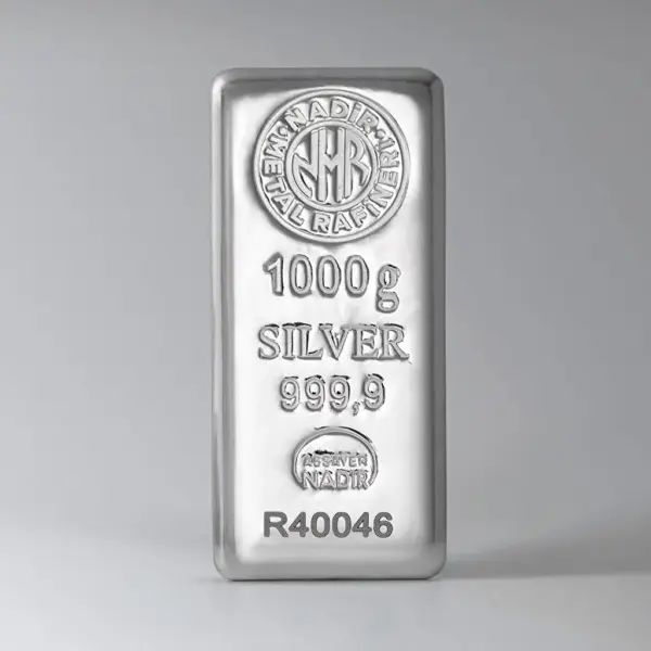 NadirGold 1000 Gr 999‚9 Gümüş Külçe