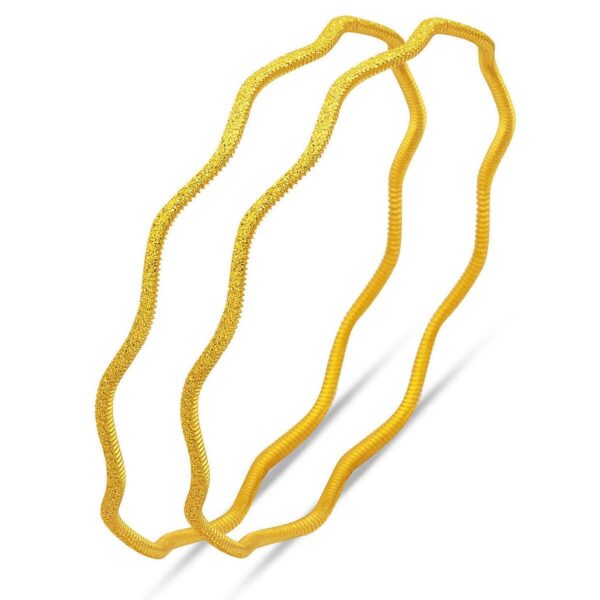 Zikzak Ajda 22 Ayar Altın Bilezik (2*14) 20gr.