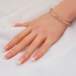 Taşsız Rose Altın 14 Ayar Kelepçe Bilezik - Görsel 3