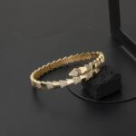 Serpenti 14 Ayar Kelepçe Altın Bilezik - Görsel 5