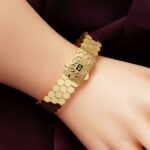 Modern Tasarım 14 Ayar Kelepçe Altın Bileklik - Görsel 3