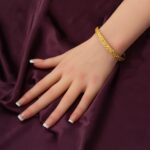 22 Ayar Yaşam Çiçeği Altın Kelepçe Bilezik - Görsel 3