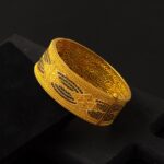 22 Ayar Hint İşi Kelepçe Altın Bilezik - Görsel 5