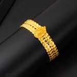 Tuğralı Altın Kelepçe Bilezik - Görsel 4