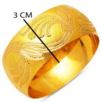 22 Ayar 3 cm. Enli Yaprak Mega Altın Bilezik 35.gr - Görsel 7
