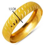 22 Ayar 1,5 cm. Enli Tasarım Altın Bilezik 20 Gram - Görsel 7