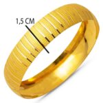 22 Ayar 1,5 cm. Enli Çizgili  Altın Bilezik 20.gr - Görsel 7