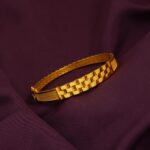 Rolex Model Hasır Altın Kelepçe Bilezik - Görsel 4