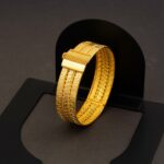 Versage Burmalı Altın Kelepçe Bilezik - Görsel 3