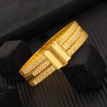 Versage Burmalı Altın Kelepçe Bilezik - Görsel 6