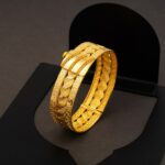 Versage Saç Örgüsü Hasır Kelepçe Altın Bilezik - Görsel 3