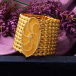Modern Tasarım Midye Burmalı Kilitli Altın Bilezik - Görsel 6