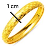 1 cm. Enli 8 Ayar Altın Bilezik - Görsel 6