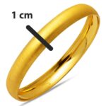 Setina 1 cm Enli 8 Ayar Altın Bilezik - Görsel 6
