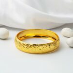 14 Ayar 1,5 cm. Enli Buz Kırığı Altın Bilezik - Görsel 4