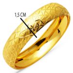 14 Ayar 1,5 cm. Enli Buz Kırığı Altın Bilezik - Görsel 7