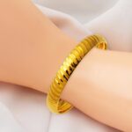 1 cm. Enli 14 Ayar Altın Bilezik - Görsel 3