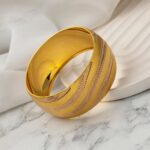 3 cm Enli 14 Ayar Mega Altın Bilezik 22 Gr - Görsel 6