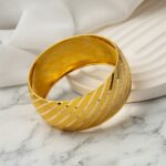 3 Cm Enli 14 Ayar Mega Altın Bilezik 23 Gr - Görsel 6