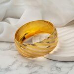 3 Cm. Enli 14 Ayar Mega Altın Bilezik 19 Gr. - Görsel 6