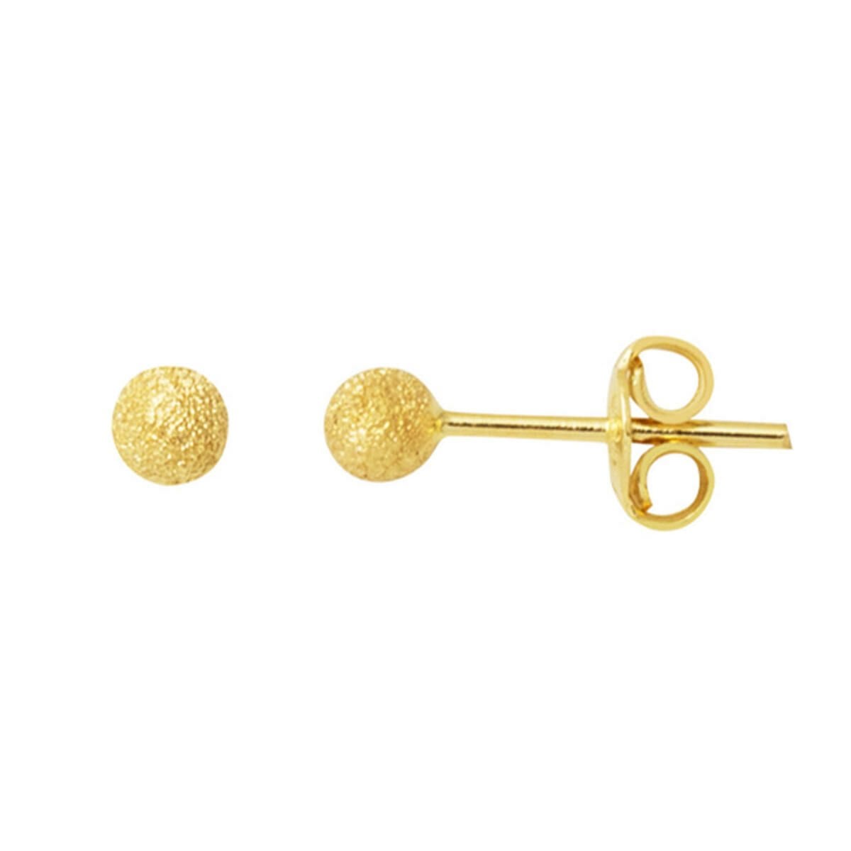 1785496844_3694.jpg 3 mm. Kumlu 14 Ayar Top Altın Küpe - Görsel 1