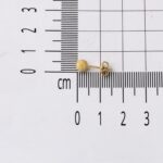 Kumlu Tasarım 14 Ayar Altın Top Küpe 5 mm. - Görsel 6