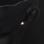 Petek 14 Ayar Altın Top Küpe 5 mm. - Görsel 3