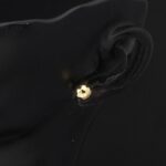 Petek 14 Ayar Altın Top Küpe 7 mm. - Görsel 3