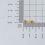 Vidalı 4 mm. 14 Ayar Top Altın Küpe - Görsel 6