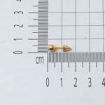 5 mm. Vidalı 14 Ayar Altın Top Küpe - Görsel 6