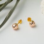 14 Ayar Top Altın Küpe Vidalı 7 mm. - Görsel 4