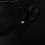 14 Ayar Altın Top Küpe 4 mm. - Görsel 3