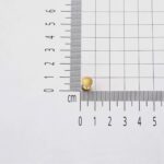 Kumlu 14 Ayar Altın Top Küpe - Görsel 5