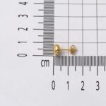 Aynalı Taşsız 14 Ayar Altın Küpe - Görsel 6