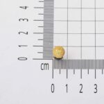 Kumlu Taşsız 14 Ayar Altın Top Küpe - Görsel 6