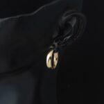 Spor Bayan Halka Altın Küpe 1,5 cm - Görsel 3