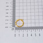Burma Halka Altın Küpe 14 Ayar 2 cm. Çaplı - Görsel 5