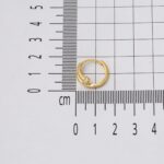 Çivili Altın 14 Ayar Halka Küpe - Görsel 7