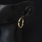 Versage Burma Halka Küpe 3 cm. Çaplı - Görsel 3