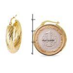 The Bomb 2,5 cm Çaplı Altın Halka Küpe - Görsel 6