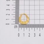 Çizgili Halka Altın Küpe - Görsel 7