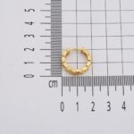 Rolex Tasarım Halka Altın Küpe - Görsel 7