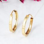 Versage 14 Ayar Altın Küpe 3 cm. Çaplı - Görsel 3