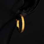 Versage 14 Ayar Altın Küpe 3 cm. Çaplı - Görsel 4