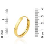 Versage 14 Ayar Altın Küpe 3 cm. Çaplı - Görsel 7