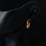 Ajda 14 Ayar Halka Altın Küpe 2 cm. Çaplı - Görsel 4