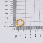 Ajda Halka Altın Küpe 14 Ayar Orta Boy - Görsel 5