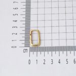 Lia Köşeli 14 Ayar Altın Bayan Küpe - Görsel 5